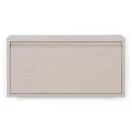 SPINDER DESIGN Billy 1 skoskåp, w. 1 dörr - rektangulär - taupe stål (75x37,5)
