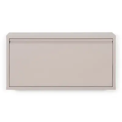 SPINDER DESIGN Billy 1 skoskåp, w. 1 dörr - rektangulär - taupe stål (75x37,5)