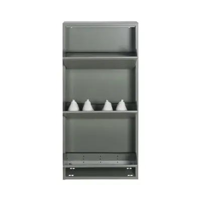 SPINDER DESIGN Billy 3 Skoskåp, med 3 Luckor, Rektangulärt - Dammgrönt Stål (50 x 103 cm)