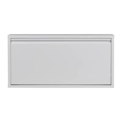 SPINDER DESIGN Billy Skoskåp, med 1 Lucka, Rektangulärt - Vitt Stål (75 x 37,5 cm)