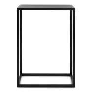 SPINDER DESIGN Daniël sidobord, rektangulärt - svart borstad ek och matt svart stål (66x30)