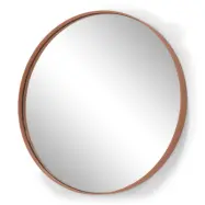 SPINDER DESIGN Donna väggspegel, rund - spegelglas och terrakottastål (Ø60)