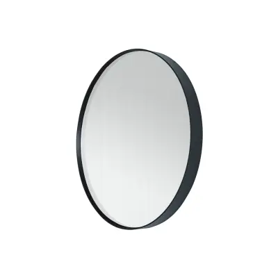 SPINDER DESIGN Donna Väggspegel - Spegelglas och Svart Stål (Ø 60 cm)