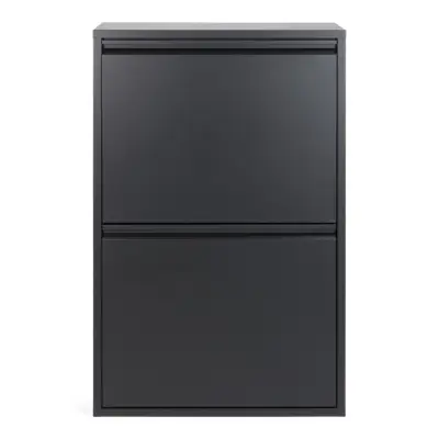 SPINDER DESIGN Gigi Soptunna, med 4 Fack - Svart Stål (60 x 25 cm)