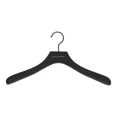 SPINDER DESIGN Lotus hängare, med halkskydd - svart trä (set med 5)