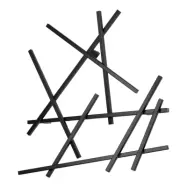 SPINDER DESIGN Matches klädhängare - svart stål