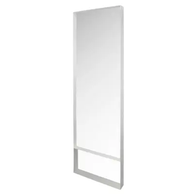SPINDER DESIGN Rektangulär Donna Väggspegel - Spegelglas och Vitt Stål (60 x 190 cm)