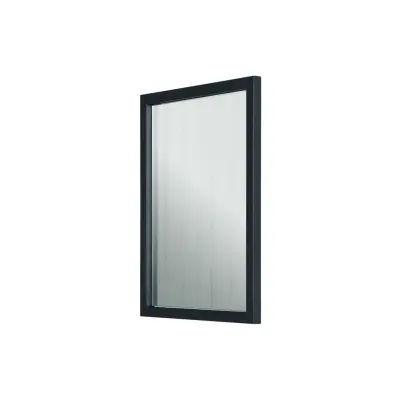 SPINDER DESIGN Rektangulär Senza Väggspegel - Spegelglas och Svart Stål (55 x 40 cm)