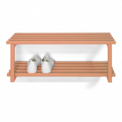 SPINDER DESIGN Rizzoli/Marco Color Edition skohylla, w. 2 hyllor - lera terra stål (B:71)