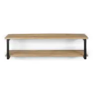 SPINDER DESIGN Rizzoli/Marco XL skohylla, m. 2 hyllplan - naturlig ek och svart stål (B:100)