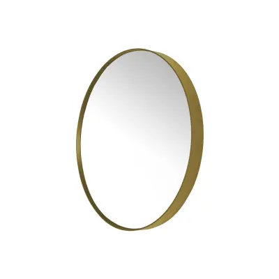 SPINDER DESIGN Rund Donna Väggspegel - Spegelglas och Guldstål (Ø 60 cm)