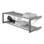 SPINDER DESIGN Soenz skoställ, med 2 hyllplan - stål (80x23)