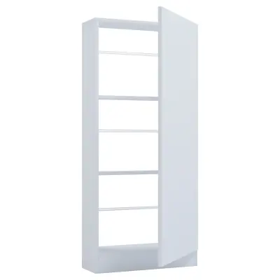 VCM NORDIC Fulisa skoskåp, m. 1 dörr, 2 hyllor - vitt trä