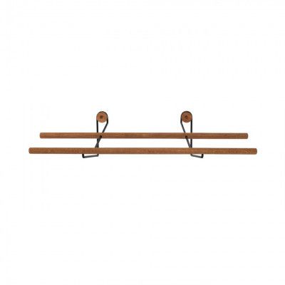 WE DO WOOD Skoställ Liten skohållare - naturlig ek och svart stål