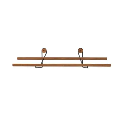 WE DO WOOD Skoställ Liten skohållare - naturlig ek och svart stål