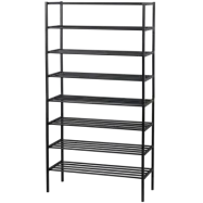 WOOOD Ferro skohylla - svart järn (set med 4 stapelbara ställ)