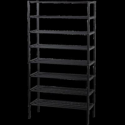 WOOOD Ferro skohylla - svart järn (set med 4 stapelbara ställ)