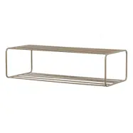 WOOOD Josse h&auml;ngande skohylla, rektangul&auml;r - arm&eacute;brun metall