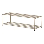 WOOOD Josse skoställ, rektangulär - armébrun metall (B:80)