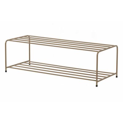 WOOOD Josse skoställ, rektangulär - armébrun metall (B:80)