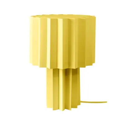 Örsjö Belysning Plissé bordslampa, Gul