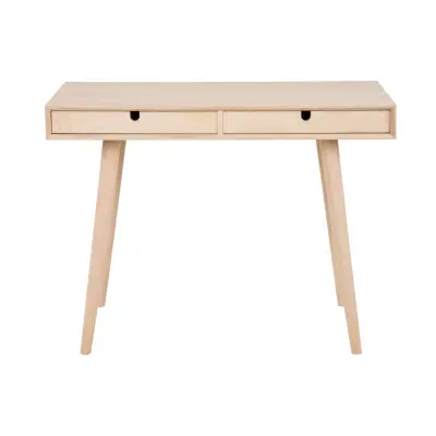ACT NORDIC Century skrivbord - naturligt trä, ekstruktur, med lådor, rektangulär, (74x45)
