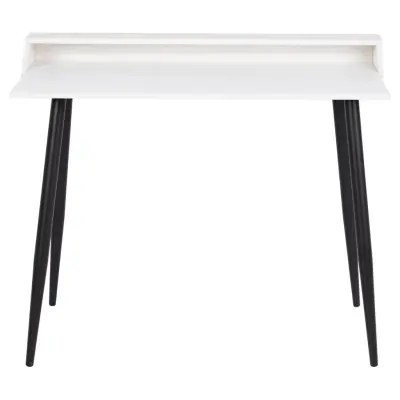 ACT NORDIC Joe skrivbord, w. 1 rum - vit melamin och svart metall