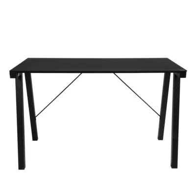 ACT NORDIC Typhoon Skrivbord - Svart Glas och Svart Metall