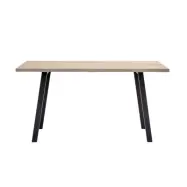 BLOOMINGVILLE Cozy Skrivbord - Naturlig Ek och Järn (145 x 55 cm)