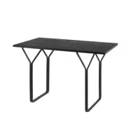 BROSTE COPENHAGEN Berit skrivbord, rektangulärt - svart askfanér och svart stål (120x60)