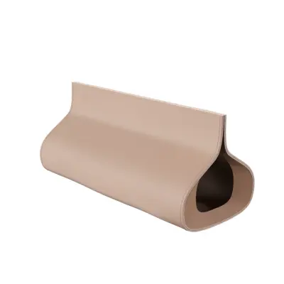 Cuero Design Leather kabelbox Crude Nature M