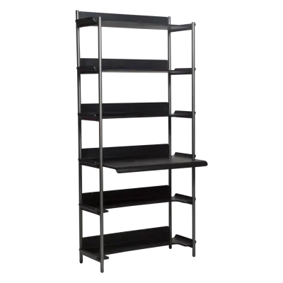 DAN-FORM FRIYAY Bokhylla Svartbetsad askfaner