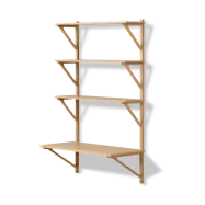 Fredericia Furniture BM29 hylla med skrivbord 78x134 cm Oak lacquer