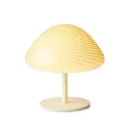 Halo Design Candy Mini Mush bordslampa, glashuvud, metallfot Creme
