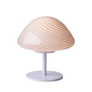 Halo Design Candy Mini Mush bordslampa, glashuvud, metallfot Lilla