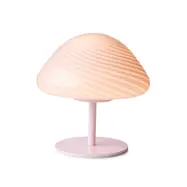 Halo Design Candy Mini Mush bordslampa, glashuvud, metallfot Rose