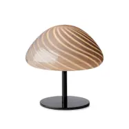 Halo Design Candy Mini Mush bordslampa, glashuvud, metallfot Svart