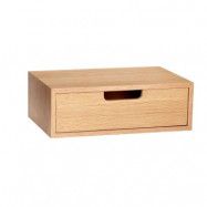 Hübsch - Hide Drawer Box Natural