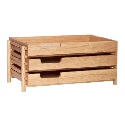 Hübsch - Note Letter Bricka Natural