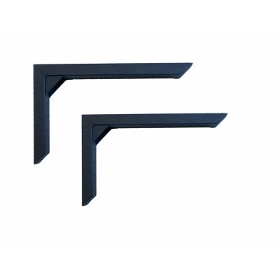 HOUSE OF SANDER Väggfäste för skrivbord - svart stål (2 stk)