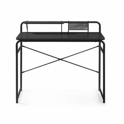 KAVE HOME rektangulärt Foreman-skrivbord - svart melamin och metall (98x48)