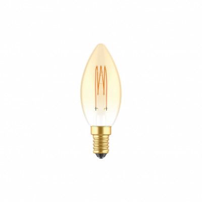 LED-lampa Golden Carbon Line Cage 3,5W E14 kronljus dimbar