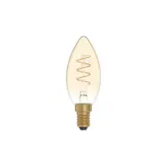 LED-lampa Golden Carbon Line Curved Spiral 2,5W E14 kronljus dimbar