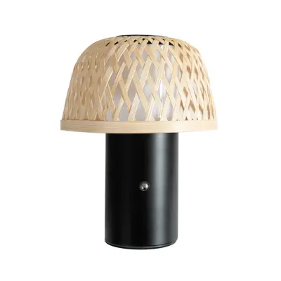 Lindby - Nifelia LED-batteridriven bordslampa, bambu, CCT, dimbar –