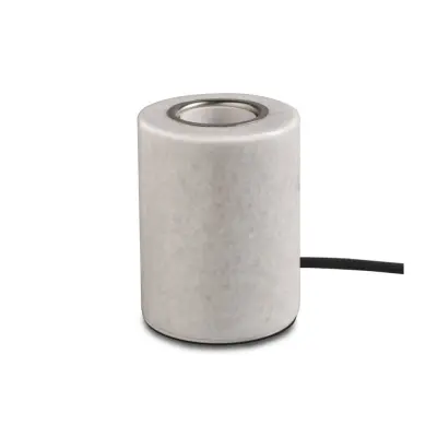 MARBLE bordsarmatur white polished 1,8m textilkabel