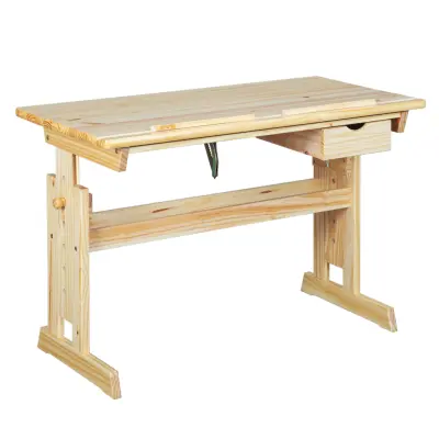 NORDIC LIVING COLLECTION Julia skrivbord 109x55 med färglös Sl höjdjusterbart med tippbart hyllplan