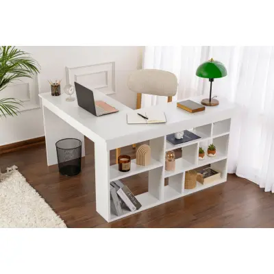 NORDVÄRK Vesper - Naturvitt skrivbord