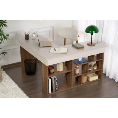 NORDVÄRK Vesper Kashmir, valnötsträ skrivbord