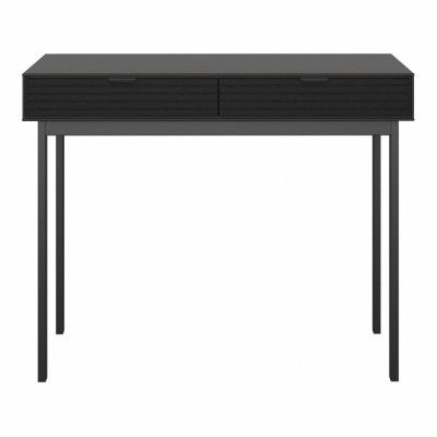 STEENS Soma skrivbord, w. 2 lådor - svart MDF och furu