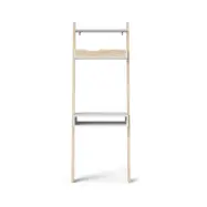 TVILUM Delta Skrivbord - Vit / Ekstomme Trä med 2 Lådor